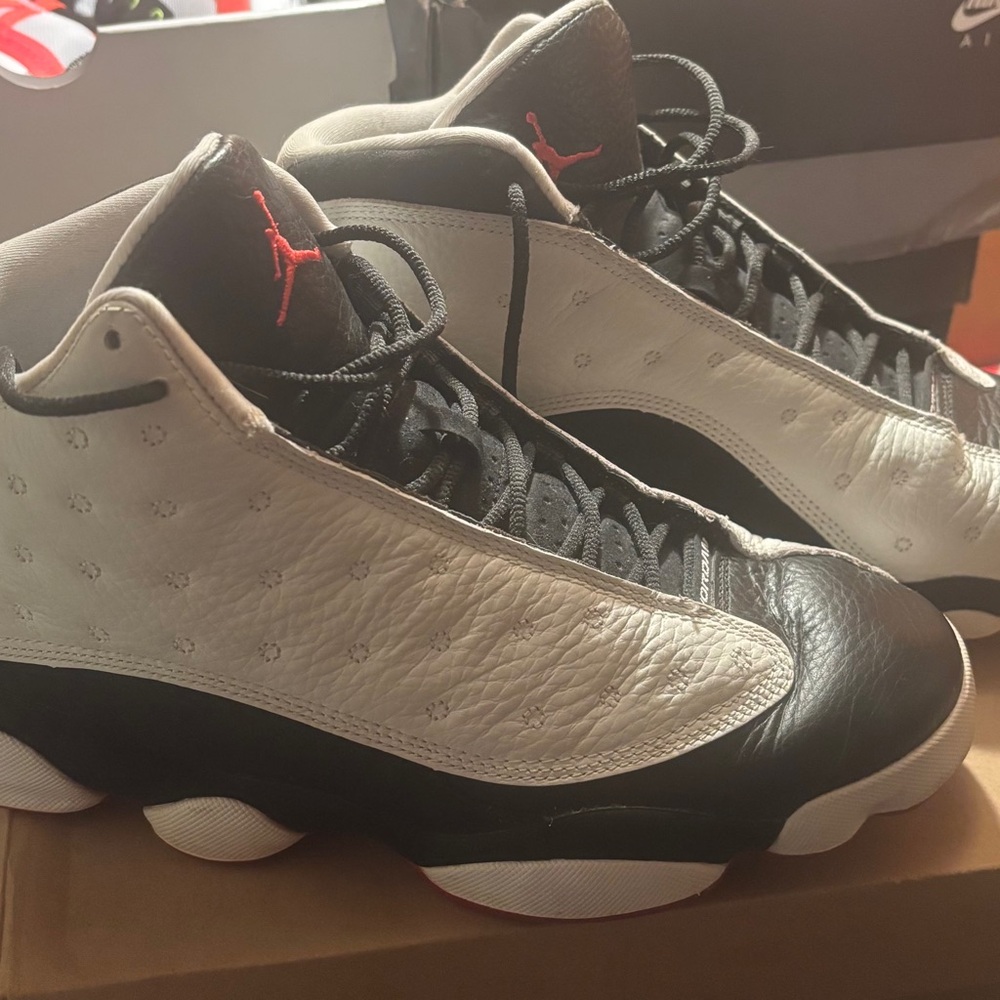 Air Jordan Black and White Sneakers